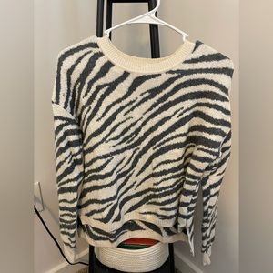 Zebra Print Sweater